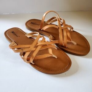 Xappeal Women's Tan Sandals Size 8